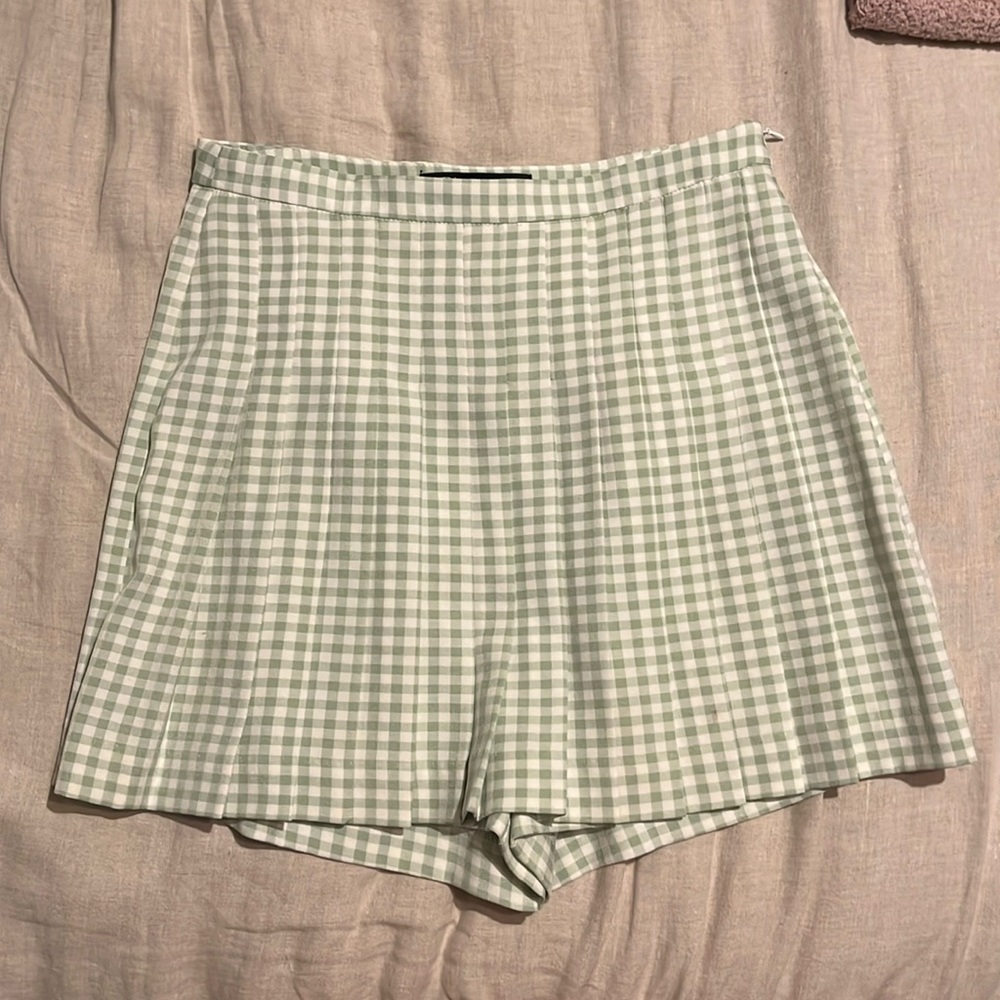 Zara Gingham Skort
